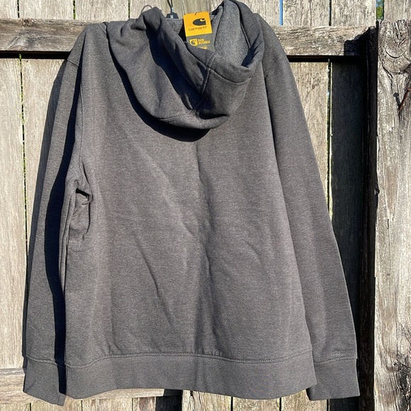 Carhartt grey hoodie sweatshirt sz large new with tags - Picture 4 of 9